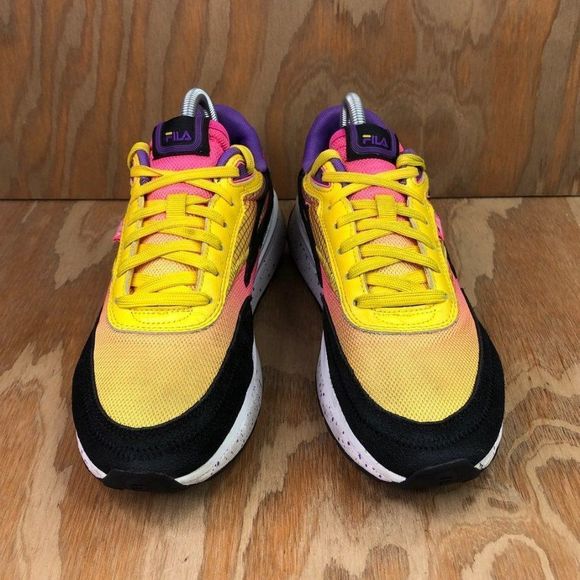 Fila Women's Renno Sneakers Lemon / Knock Out Pink - Picture 2 of 8